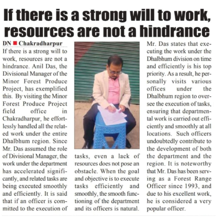 If there is a strong will to work, resources are not a hindrance.
